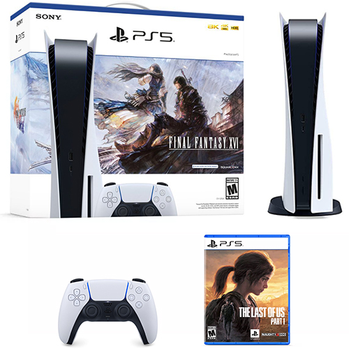 PlayStation 5 Console FINAL FANTASY XVI Bundle + The Last of Us Part I PlayStation 5