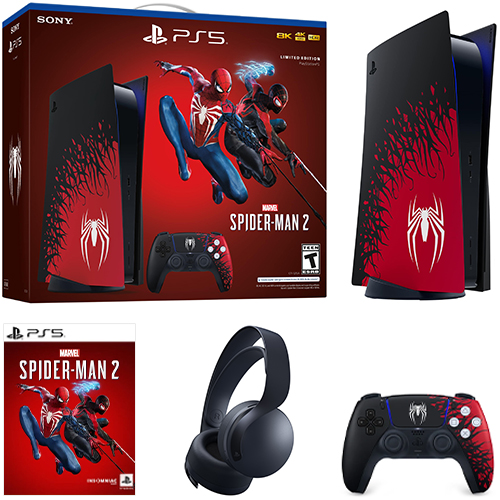 Sony PlayStation PS5 Digital Edition Marvel Spider-Man 2 Cover - US