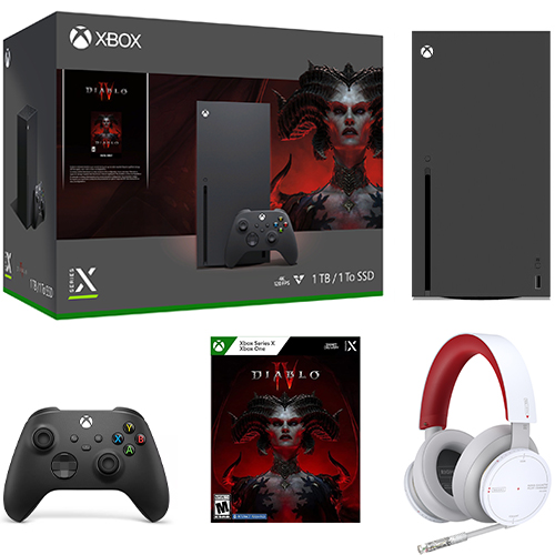 Xbox Series X Diablo IV Bundle + Xbox Starfield Collectors Edition Wireless Headset