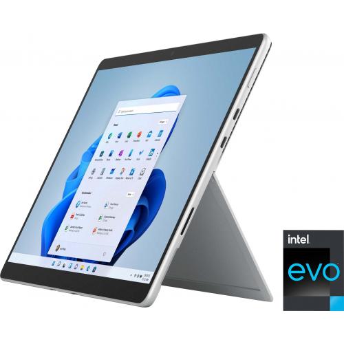 Microsoft Surface Pro 8 13" Tablet Intel Core I5 1135G7 8GB RAM 128GB SSD Platinum With Black Surface Type Cover + Microsoft Audio Dock 