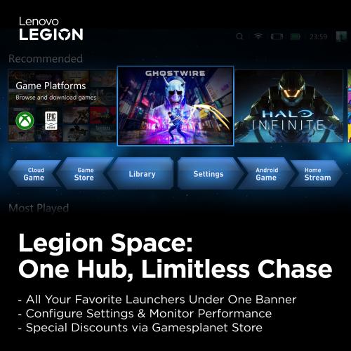 Lenovo Legion Go 8.8 144Hz WQXGA Handheld Touchscreen Gaming PC AMD Ryzen  Z1 Extreme 16GB RAM 512GB SSD Shadow Black, 8APU1