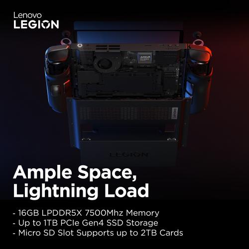 Lenovo Legion Go 8.8" 144Hz WQXGA Handheld Touchscreen Gaming PC AMD Ryzen Z1 Extreme 16GB RAM 512GB SSD Shadow Black 