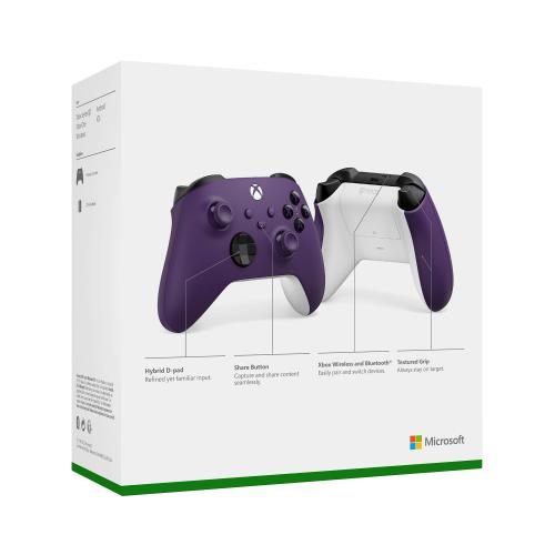 Xbox Wireless Controller Astral Purple   Wireless & Bluetooth Connectivity   New Hybrid D Pad   New Share Button   Featuring Textured Grip   Easily Pair & Switch Between Devices 