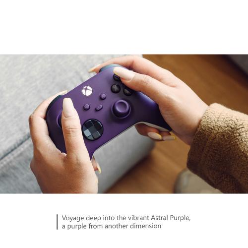 Xbox Wireless Controller Astral Purple   Wireless & Bluetooth Connectivity   New Hybrid D Pad   New Share Button   Featuring Textured Grip   Easily Pair & Switch Between Devices 