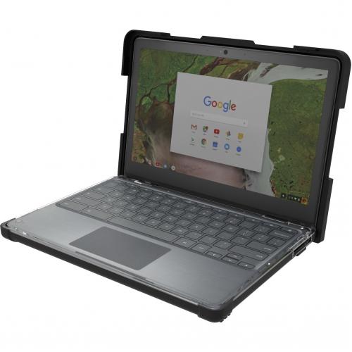 Open Box: MAXCases Extreme Shell S For HP G5 Chromebook Clamshell 14" (Black/Clear) 