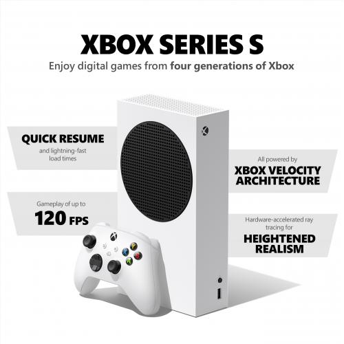 Xbox Series S 512GB 3 Month Game Pass Ultimate Starter Bundle - Includes  Xbox Wireless Controller - Up to 120 frames per second - 10GB RAM 512GB SSD