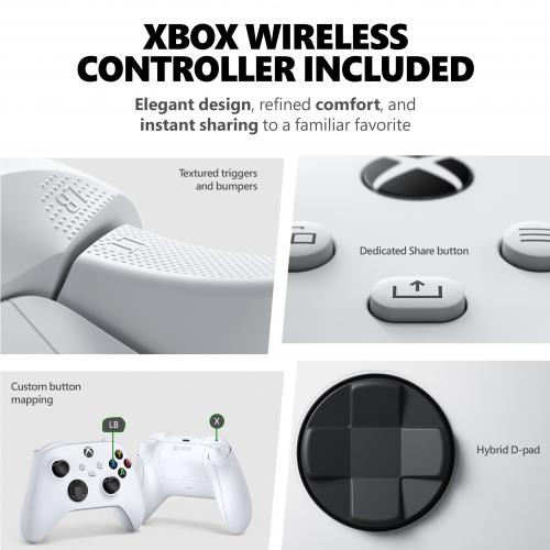 Xbox Series S 512GB 3 Month Game Pass Ultimate Starter Bundle - Includes  Xbox Wireless Controller - Up to 120 frames per second - 10GB RAM 512GB SSD