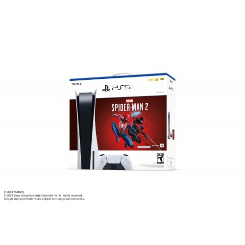 PlayStation 5 Console Marvels Spider-Man 2 Bundle - Includes PS5 Console &  DualSense Controller - 16GB RAM 825GB SSD - Custom Integrated I/O