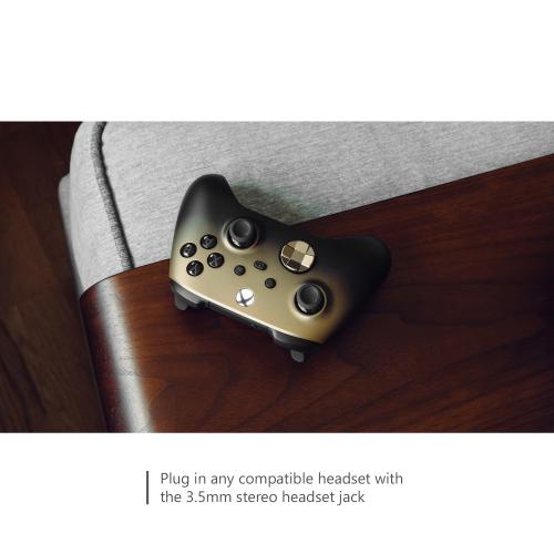 Xbox Wireless Controller Gold Shadow Special Edition   Wireless & Bluetooth Connectivity   New Hybrid D Pad   New Share Button   Featuring Textured Grip   Easily Pair & Switch Between Devices 