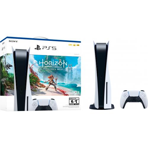 PlayStation5 Console Horizon Forbidden West Bundle + PlayStation 5 DualSense Wireless Controller + JBL Quantum 200 Wired Over-Ear Gaming Headset 