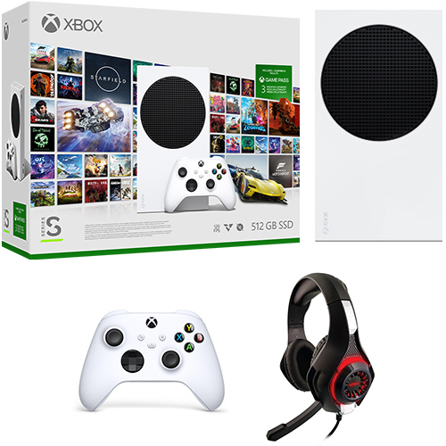 Xbox Series S 512GB 3 Month Game Pass Ultimate Starter Bundle + Nyko Core Wired Gaming Headset