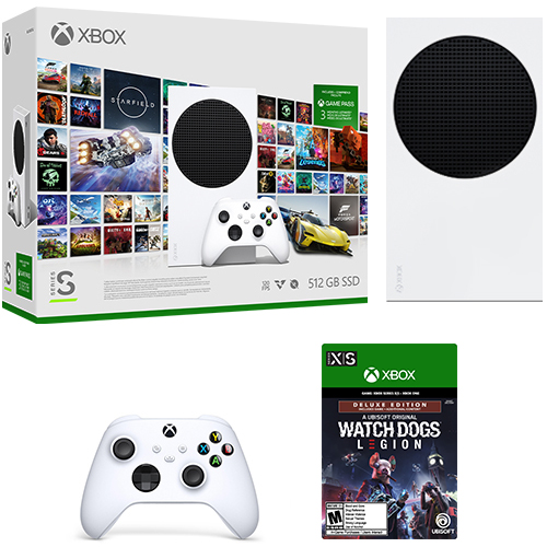 Xbox Series S 512GB 3 Month Game Pass Ultimate Starter Bundle + Watch Dogs Legion Deluxe Edition (Digital Download)