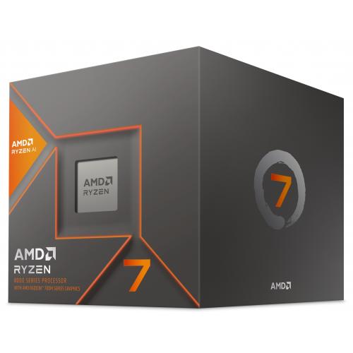 AMD Ryzen 7 8700G Desktop Processor with AMD Ryzen AI and Radeon 780M Graphics - 8 Core (Octa-Core) & 16 Threads - Up to 5.1 GHz Max Boost - 16 MB L3 Cache - 65W TDP - AMD Radeon 780M Graphics - with AMD Wraith Spire cooler