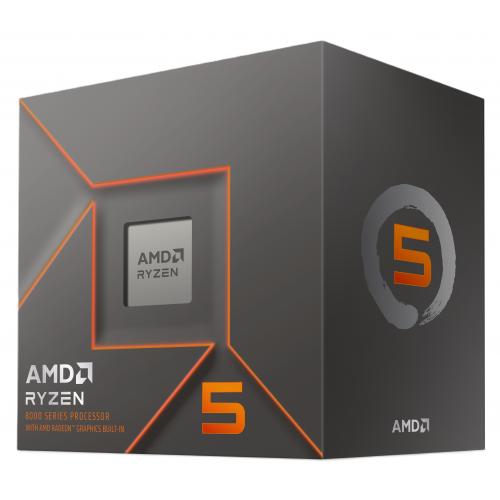 AMD Ryzen 5 8500G Desktop Processor with AMD Wraith Stealth Cooler and Radeon 740M Graphics - 6 Core (Hexa-core) & 12 Threads - Up to 5.0 GHz Max Boost - 16 MB L3 Cache - 65W TDP - AMD Radeon 740M Graphics - AMD Wraith Stealth cooler
