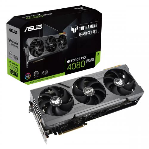 ASUS TUF Gaming GeForce RTX 4080 SUPER 16GB GDDR6X Graphic Card - 16GB GDDR6X 256-bit memory interface - 4th Generation Tensor Cores - 3rd Generation RT Cores - Overclock Mode - ASUS GPU Tweak III