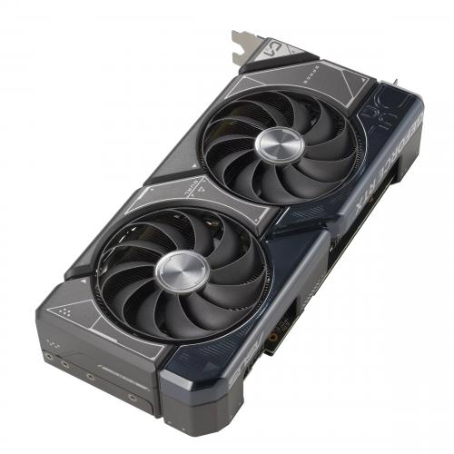 ASUS Dual GeForce RTX 4070 SUPER OC Edition 12GB GDDR6X Graphics Card   7680 X 4320 Max Resolution   Powered By NVIDIA DLSS3   4th Generation Tensor Cores   3rd Generation RT Cores   Axial Tech Fan Design 