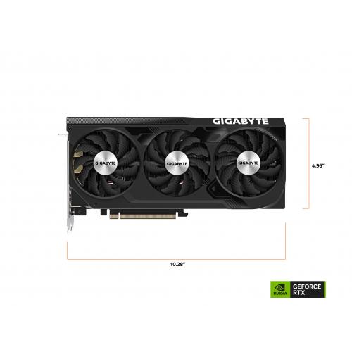 GIGABYTE GeForce RTX 4070 Ti SUPER WINDFORCE OC 16GB GDDR6X Graphics Card   16GB GDDR6X 256bit Memory Interface   WINDFORCE Cooling System   Protection Metal Back Plate   3D Active Fan   Screen Cooling 