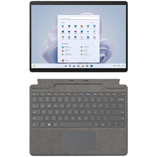 Microsoft Surface Pro 9 with 5G 13" Tablet Microsoft SQ3 NPU 16GB RAM 512GB SSD Platinum + Microsoft Surface Pro Signature Keyboard Platinum