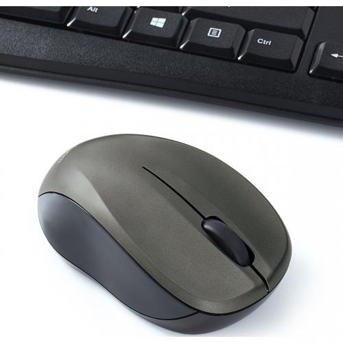 Open Box: Verbatim Wireless Silent Mouse & Keyboard Combo   2.4GHz With Nano Receiver   Ergonomic, Noiseless, And Silent For Mac And Windows   Graphite (99779) 