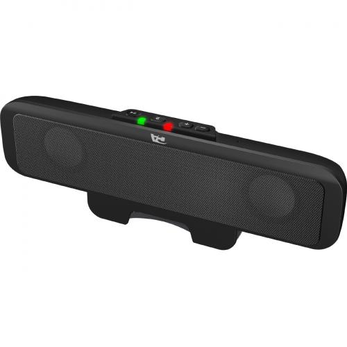 Open Box: Cyber Acoustics USB Speaker Bar (CA 2890) ? Stereo USB Powered Speaker, Easily Clamps To Monitor, Convenient Controls 