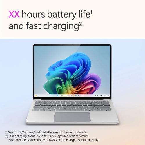 Microsoft Surface Laptop Copilot+ PC 13.8" Touchscreen Snapdragon X Elite 16GB RAM 512GB SSD (7th Edition) Platinum