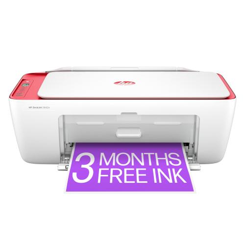 HP DeskJet 2842e All-in-One Printer Chilli Red with Bonus 3 Months of Instant Ink with HP+