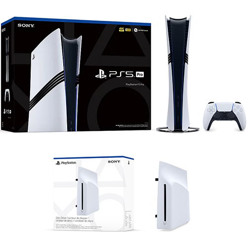 PlayStation 5 Pro Console + Disc Drive For PS5 Digital Edition Consoles