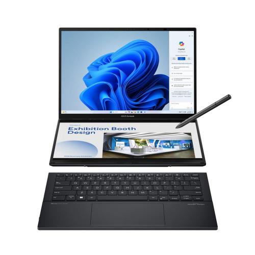 ASUS Zenbook DUO Dual 14" OLED 3K 120Hz Touchscreen Laptop Intel Core Ultra 9 285H 32GB RAM 1TB SSD Inkwell Gray
