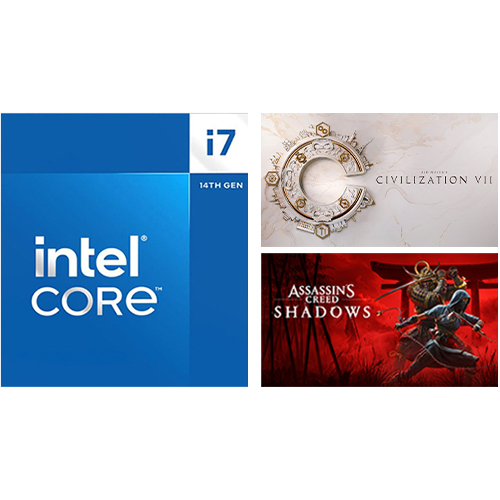 Intel Core i7-14700K Unlocked Desktop Processor + Assassin's Creed Shadows + Sid Meier's Civilization VII