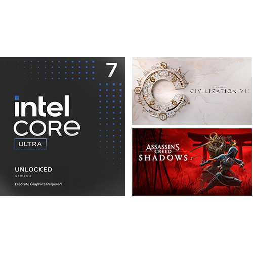 Intel Core Ultra 7 Desktop Processor 265KF + Assassin's Creed Shadows + Sid Meier's Civilization VII