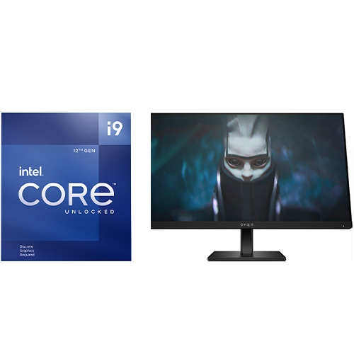 Intel Core i9-12900KF Unlocked Desktop Processor + HP OMEN 23.8" Gaming Monitor