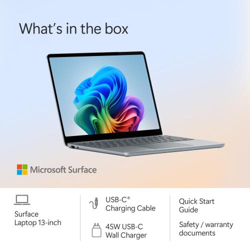 Microsoft Surface Laptop Copilot+ PC 13" Touchscreen Snapdragon X Plus Processor 16GB Memory 512GB UFS (8th Edition) Violet