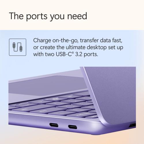 Microsoft Surface Laptop Copilot+ PC 13" Touchscreen Snapdragon X Plus Processor 16GB Memory 512GB UFS (8th Edition) Violet