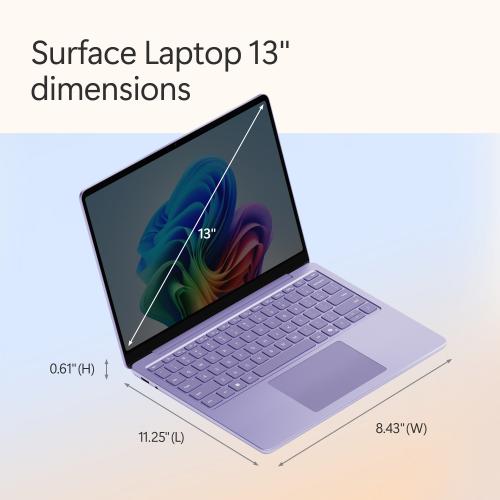 Microsoft Surface Laptop Copilot+ PC 13" Touchscreen Snapdragon X Plus Processor 16GB Memory 512GB UFS (8th Edition) Violet