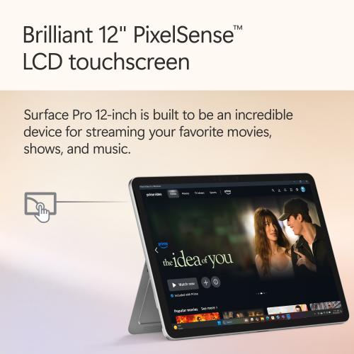 Microsoft Surface Pro Copilot+ PC Touchscreen 12" LCD Snapdragon X Plus 16GB RAM 256GB UFS Platinum