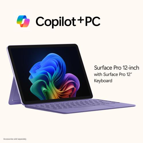 Microsoft Surface Pro Copilot+ PC Touchscreen 12" LCD Snapdragon X Plus 16GB RAM 512GB UFS Violet