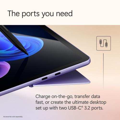 Microsoft Surface Pro Copilot+ PC Touchscreen 12" LCD Snapdragon X Plus 16GB RAM 512GB UFS Violet