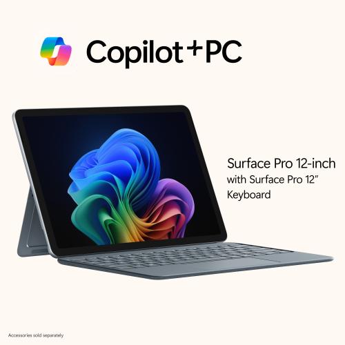 Microsoft Surface Pro Copilot+ PC Touchscreen 12" LCD Snapdragon X Plus 16GB RAM 512GB UFS Ocean
