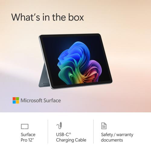 Microsoft Surface Pro Copilot+ PC Touchscreen 12" LCD Snapdragon X Plus 16GB RAM 512GB UFS Ocean