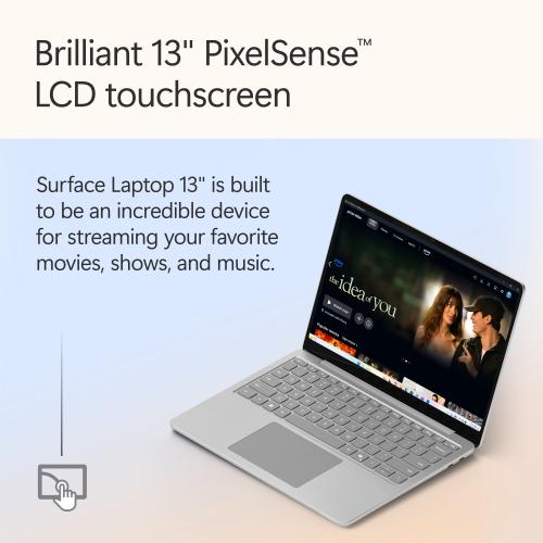Microsoft Surface Laptop Copilot+ PC 13" Touchscreen Snapdragon X Plus Processor 16GB RAM 256GB UFS (8th Edition) Platinum