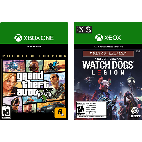 Grand Theft Auto V: Premium Edition (Digital Download) + Watch Dogs Legion Deluxe Edition (Digital Download)