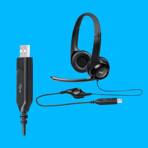 Logitech H390 USB Padded Headset W/ Noise Cancelling Microphone   USB Interface   8 Ft Cable For Wide Range   20 Hz~ 20kHz Headset Frequency Response   100Hz~10 KHz Microphone Frequency Response   Stereo Sound Mode 