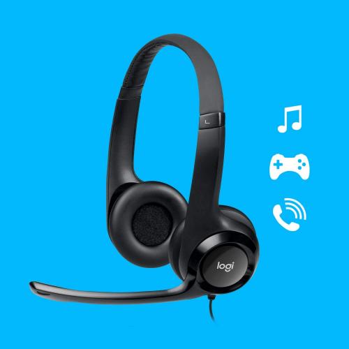 Logitech H390 USB Padded Headset W/ Noise Cancelling Microphone   USB Interface   8 Ft Cable For Wide Range   20 Hz~ 20kHz Headset Frequency Response   100Hz~10 KHz Microphone Frequency Response   Stereo Sound Mode 