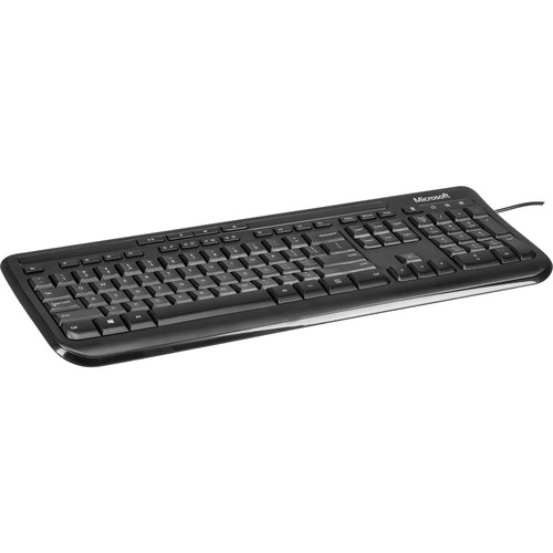 Microsoft Wired Desktop 600 Keyboard And Mouse Black   Wired USB Keyboard Included   Wired USB Mouse Included   Quiet Touch Keys   Media Controls   Spill Resistant Design 