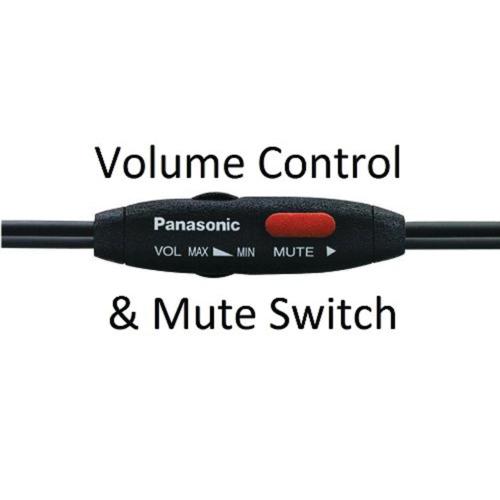 Panasonic KX TCA430 Wired Headset   4 Ft Cord Length   Volume Control & Mute Button   Adjustable Noise Cancellation   Reversible & Fold Able Headset   Comfort Fit Hands Free Usage 