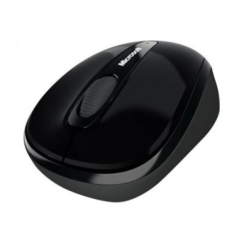 Microsoft 3500 Wireless Mobile Mouse  Black   Limited Edition   Wireless   BlueTrack Enabled   Scroll Wheel   Ambidextrous Design   USB Type A Connector   Black 