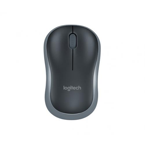 Logitech M185 Wireless Mouse - Wireless Connectivity - 2.40 GHz Operating Frequency - 1000 dpi Movement Resolution - Scroll Wheel - Symmetrical Ergonomic Fit