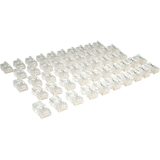 Tripp Lite Cat5e RJ45 Modular In-Line Connectors for Stranded Cat5e Cable, 50-Pack, TAA (N031-050)