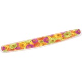 3M Gel Wrist Rest for Keyboards, Soothing Gel Comfort with Durable, Easy to Clean Cover, 18", Fun Daisy Design (WR308DS)