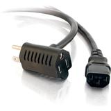 C2G 1.5ft 16 AWG Universal Power Cord With Extra Outlet